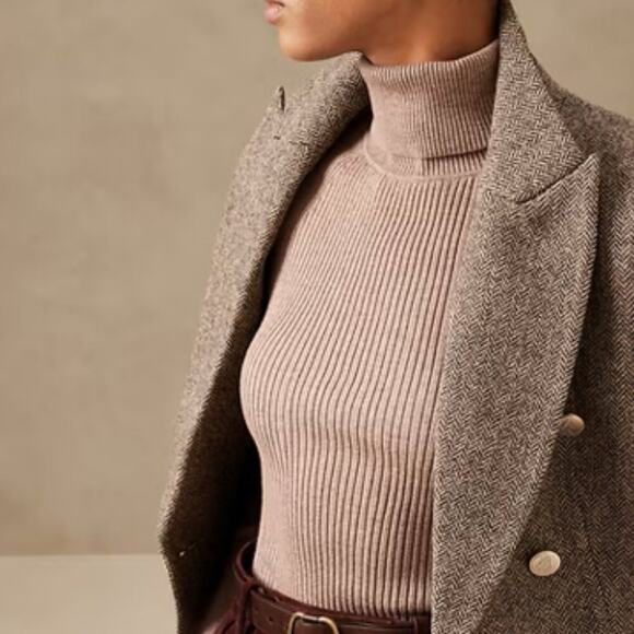 Banana Republic Sweaters - Banana Republic Mitico Turtleneck Sweater Taupe Heather S